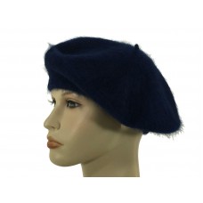 Laulhere French Beret Hat Angora  Blue Made In France 6 3/4  eb-85523593